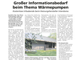 Information Wärmepumpe